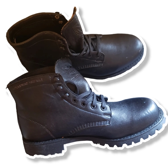 Wolverine X Ram Collection Mens Limited Edition 1000 Mile Work Boots Soft Toe - Picture 3 of 7